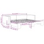Sofá cama nido tela gris claro 90x190 cm de vidaXL, Camas y somieres - Ref: Foro24-3196588, Precio: 278,19 €, Descuento: %