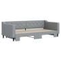 Sofá cama nido tela gris claro 90x200 cm de vidaXL, Camas y somieres - Ref: Foro24-3197426, Precio: 249,70 €, Descuento: %