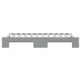 Trundle sofa bed light gray fabric 90x200 cm by vidaXL, Beds and slatted bases - Ref: Foro24-3197426, Price: 251,60 €, Discou...