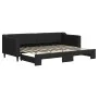 Black fabric trundle sofa bed 80x200 cm by vidaXL, Beds and slatted bases - Ref: Foro24-3197423, Price: 247,02 €, Discount: %