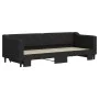 Black fabric trundle sofa bed 80x200 cm by vidaXL, Beds and slatted bases - Ref: Foro24-3197423, Price: 247,02 €, Discount: %