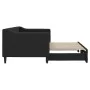 Black fabric trundle sofa bed 80x200 cm by vidaXL, Beds and slatted bases - Ref: Foro24-3197423, Price: 247,02 €, Discount: %