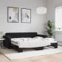 Sofá cama nido terciopelo negro 90x200 cm de vidaXL, Camas y somieres - Ref: Foro24-3196933, Precio: 255,27 €, Descuento: %