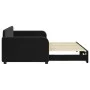 Black velvet trundle sofa bed 90x200 cm by vidaXL, Beds and slatted bases - Ref: Foro24-3196933, Price: 253,46 €, Discount: %