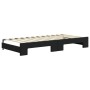 Ausziehbares Schlafsofa aus schwarzem Samt, 90 x 200 cm von vidaXL, Betten und Lattenroste - Ref: Foro24-3196933, Preis: 256,...