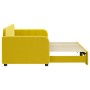 Ausziehbares Schlafsofa aus gelbem Samt, 80 x 200 cm von vidaXL, Betten und Lattenroste - Ref: Foro24-3196927, Preis: 242,10 ...