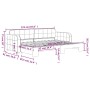 Ausziehbares Schlafsofa aus gelbem Samt, 80 x 200 cm von vidaXL, Betten und Lattenroste - Ref: Foro24-3196927, Preis: 242,10 ...