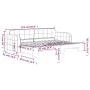Ausziehbares Schlafsofa aus gelbem Samt, 80 x 200 cm von vidaXL, Betten und Lattenroste - Ref: Foro24-3196927, Preis: 238,47 ...