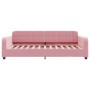 Ausziehbares Schlafsofa aus rosafarbenem Samt, 100 x 200 cm von vidaXL, Betten und Lattenroste - Ref: Foro24-3196939, Preis: ...