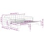 Ausziehbares Schlafsofa aus rosafarbenem Samt, 100 x 200 cm von vidaXL, Betten und Lattenroste - Ref: Foro24-3196939, Preis: ...