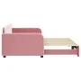 Sofá cama nido terciopelo rosa 90x200 cm de vidaXL, Camas y somieres - Ref: Foro24-3196932, Precio: 310,61 €, Descuento: %