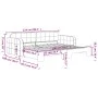 Ausziehbares Schlafsofa aus rosafarbenem Samt, 90 x 200 cm von vidaXL, Betten und Lattenroste - Ref: Foro24-3196932, Preis: 3...