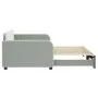 Sofá cama nido terciopelo gris claro 90x190 cm de vidaXL, Camas y somieres - Ref: Foro24-3196942, Precio: 241,56 €, Descuento: %