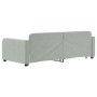 Ausziehbares Schlafsofa aus hellgrauem Samt, 90 x 190 cm von vidaXL, Betten und Lattenroste - Ref: Foro24-3196942, Preis: 245...