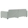 Sofá cama nido terciopelo gris claro 90x190 cm de vidaXL, Camas y somieres - Ref: Foro24-3196942, Precio: 241,56 €, Descuento: %