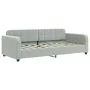 Sofá cama nido terciopelo gris claro 90x190 cm de vidaXL, Camas y somieres - Ref: Foro24-3196942, Precio: 241,56 €, Descuento: %