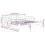 Sofá cama nido terciopelo gris claro 90x190 cm de vidaXL, Camas y somieres - Ref: Foro24-3196942, Precio: 241,56 €, Descuento: %