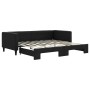 Sofá cama nido tela negro 90x190 cm de vidaXL, Camas y somieres - Ref: Foro24-3196590, Precio: 270,73 €, Descuento: %
