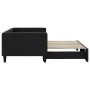 Sofá cama nido tela negro 90x190 cm de vidaXL, Camas y somieres - Ref: Foro24-3196590, Precio: 270,73 €, Descuento: %