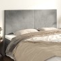 Kopfteile 4 Einheiten aus hellgrauem Samt 100x5x78/88 cm von vidaXL, Kopf- und Fußteile - Ref: Foro24-3116118, Preis: 93,04 €...