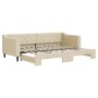 Ausziehbares Schlafsofa, cremefarbener Stoff, 80 x 200 cm von vidaXL, Betten und Lattenroste - Ref: Foro24-3197425, Preis: 24...