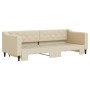 Ausziehbares Schlafsofa, cremefarbener Stoff, 80 x 200 cm von vidaXL, Betten und Lattenroste - Ref: Foro24-3197425, Preis: 24...
