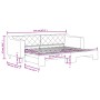 Ausziehbares Schlafsofa, cremefarbener Stoff, 80 x 200 cm von vidaXL, Betten und Lattenroste - Ref: Foro24-3197425, Preis: 24...