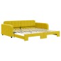 Sofá cama nido terciopelo amarillo 100x200 cm de vidaXL, Camas y somieres - Ref: Foro24-3196941, Precio: 262,74 €, Descuento: %
