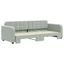 Sofá cama nido terciopelo gris claro 80x200 cm de vidaXL, Camas y somieres - Ref: Foro24-3196922, Precio: 267,00 €, Descuento: %