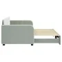 Light gray velvet trundle sofa bed 80x200 cm by vidaXL, Beds and slatted bases - Ref: Foro24-3196922, Price: 271,35 €, Discou...