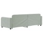 Ausziehbares Schlafsofa aus hellgrauem Samt, 80 x 200 cm von vidaXL, Betten und Lattenroste - Ref: Foro24-3196922, Preis: 271...