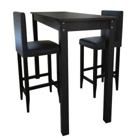 Mesa de bar con 2 sillas de barra negras de vidaXL, muebles para cocinas y comedores - Ref: Foro24-160727, Precio: 321,74 €, ...
