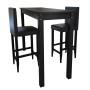 Bartisch mit 2 schwarzen Barstühlen von vidaXL, Möbelsets für Küchen und Esszimmer - Ref: Foro24-160727, Preis: 329,51 €, Rab...