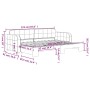 Ausziehbares Schlafsofa aus hellgrauem Samt, 80 x 200 cm von vidaXL, Betten und Lattenroste - Ref: Foro24-3196922, Preis: 271...