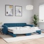 Sofá cama nido terciopelo azul 90x200 cm de vidaXL, Camas y somieres - Ref: Foro24-3196928, Precio: 272,01 €, Descuento: %