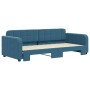 Sofá cama nido terciopelo azul 90x200 cm de vidaXL, Camas y somieres - Ref: Foro24-3196928, Precio: 272,01 €, Descuento: %