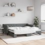 Sofá cama nido tela gris oscuro 90x190 cm de vidaXL, Camas y somieres - Ref: Foro24-3197437, Precio: 258,04 €, Descuento: %