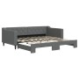 Sofá cama nido tela gris oscuro 90x190 cm de vidaXL, Camas y somieres - Ref: Foro24-3197437, Precio: 258,04 €, Descuento: %