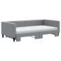Trundle sofa bed with light gray fabric mattress 100x200 cm by vidaXL, Beds and slatted bases - Ref: Foro24-3196601, Price: 3...