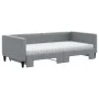 Trundle sofa bed with light gray fabric mattress 100x200 cm by vidaXL, Beds and slatted bases - Ref: Foro24-3196601, Price: 4...