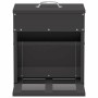 Comedero de Pedal para Pollos Negro 25 x 42 x 40 cm