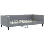 Trundle sofa bed with light gray fabric mattress 100x200 cm by vidaXL, Beds and slatted bases - Ref: Foro24-3196601, Price: 3...