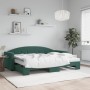 Sofá cama nido con colchón terciopelo verde oscuro 80x200 cm de vidaXL, Camas y somieres - Ref: Foro24-3197320, Precio: 415,1...