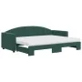Sofá cama nido con colchón terciopelo verde oscuro 80x200 cm de vidaXL, Camas y somieres - Ref: Foro24-3197320, Precio: 424,4...