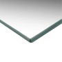Espejo de pared sin marco con luces LED rectangular de vidrio