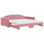 Sofá cama nido con colchón terciopelo rosa 100x200 cm de vidaXL, Camas y somieres - Ref: Foro24-3197335, Precio: 444,17 €, De...