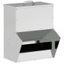 Comedero para pollos Plateado 20 x 25 x 35 cm Acero Galvanizado