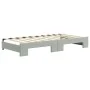 Trundle sofa bed with light gray velvet mattress 90x190 cm by vidaXL, Beds and slatted bases - Ref: Foro24-3197338, Price: 43...