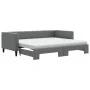 Trundle sofa bed with dark gray fabric mattress 90x190 cm by vidaXL, Beds and slatted bases - Ref: Foro24-3196607, Price: 427...