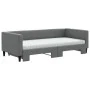 Trundle sofa bed with dark gray fabric mattress 90x190 cm by vidaXL, Beds and slatted bases - Ref: Foro24-3196607, Price: 427...